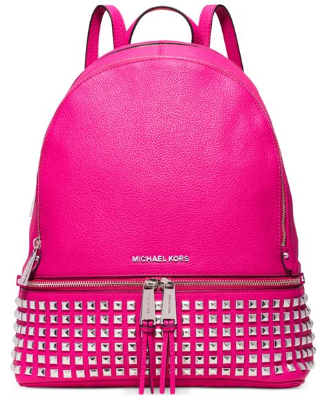 michael kors rhea backpack pink|michael kors rhea colorblock backpack.